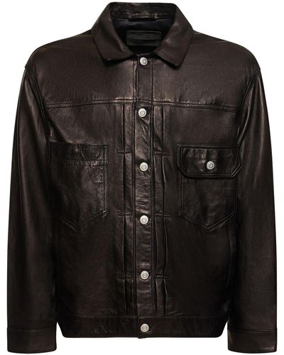 Giorgio Brato Glove Leather Jacket - Black