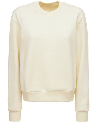 Wardrobe NYC Sweatshirt Aus Baumwollfleece - Weiß