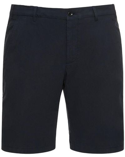 Loro Piana Sport Cotton Bermuda Deck Shorts - Blue