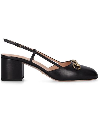 Gucci Escarpins Horsebit en cuir - Noir