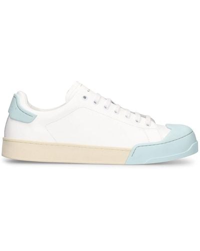 Marni Dada Bumper Leather Low Top Sneakers - White