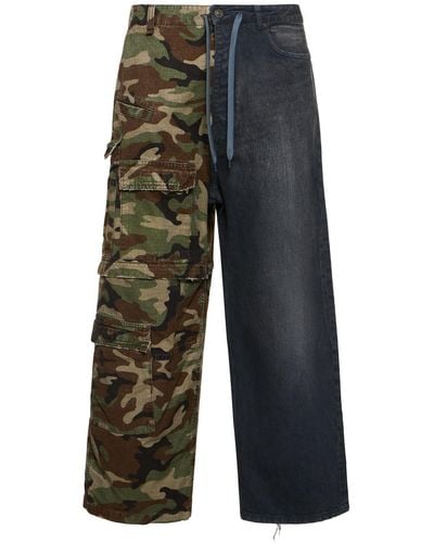 Balenciaga Hybrid baggy cotton denim jeans - Gris