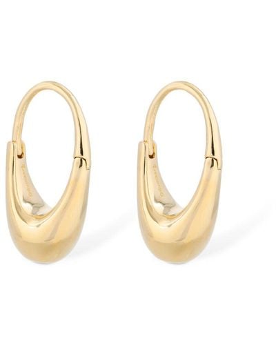 Otiumberg Roscida Drop Hoop Earrings - Metallic