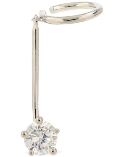 Panconesi Lido Floating Diamante Mono Earring - White