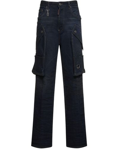 DSquared² Jeans cargo de denim - Azul
