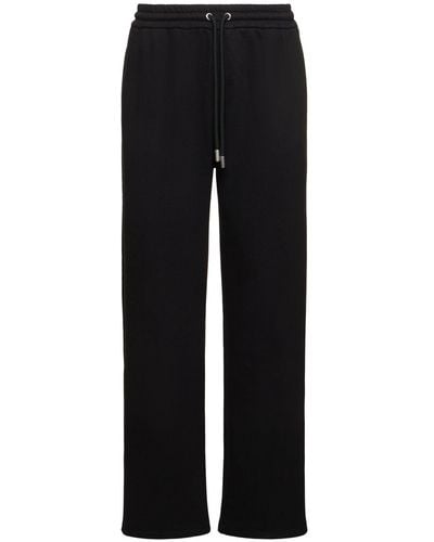 Off-White c/o Virgil Abloh Ow Embroidery Cotton Joggers - Black