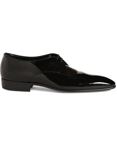 Saint Laurent Chaussures derby en cuir brillant gabriel 20 - Noir