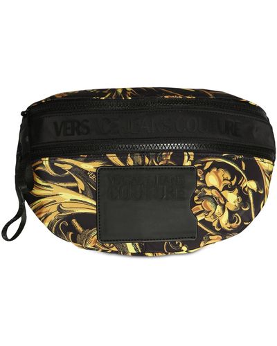 Versace Baroque Print Nylon Belt Bag - Black