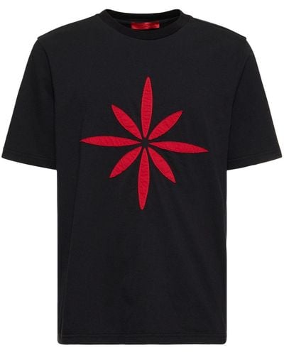 Kusikohc Bedrucktes T-shirt Aus Baumwolle - Schwarz
