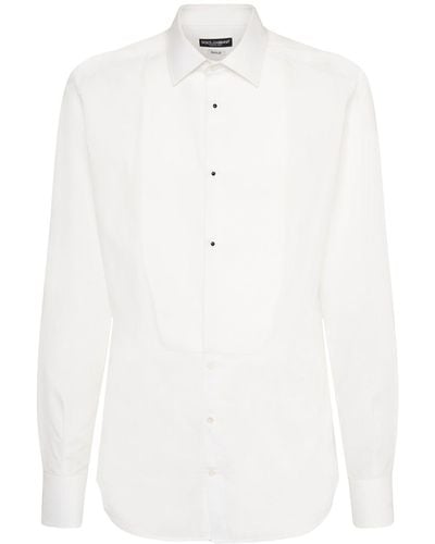 Dolce & Gabbana コットンタキシードシャツ - ホワイト