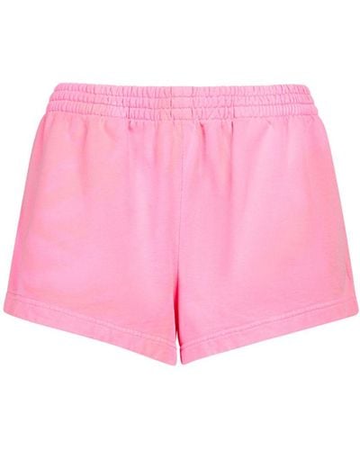 Balenciaga Cotton Jersey Running Shorts - Pink