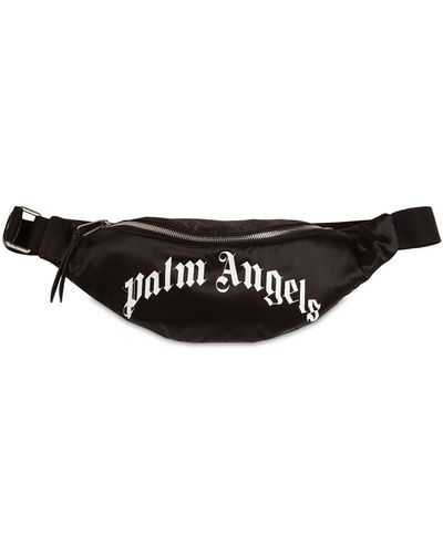 Palm Angels Riñonera De Nylon Con Logo - Negro