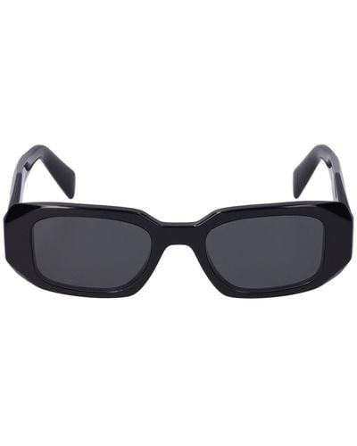 Prada Symbole Squared Acetate Sunglasses - Black