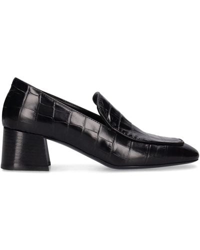 Totême Décolleté the block heel in pelle 55mm - Nero