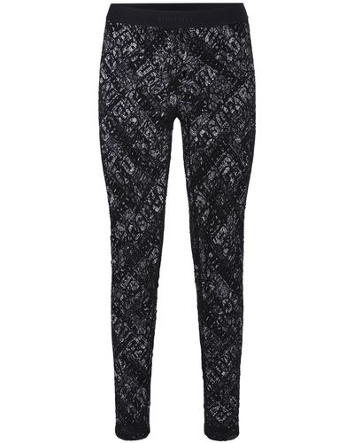 DSquared² Logo Sheer Lace leggings - Black