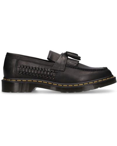 Dr. Martens Adrian Woven Leather Loafers - Black