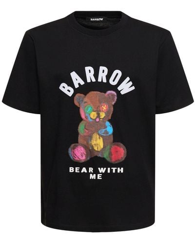 Barrow T-shir imprimé bear with me - Noir