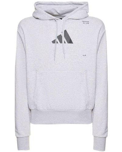 adidas Originals Logo Hooded Sweatshirt - White