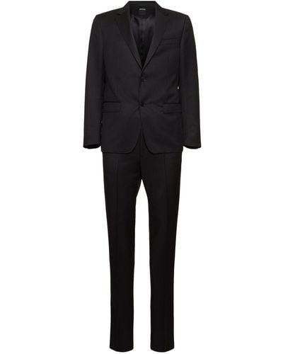 Zegna Wool & Mohair Tailored Suit - Black