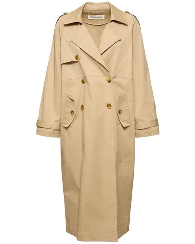 Designers Remix Dylan Cotton Blend Trench Coat - Natural