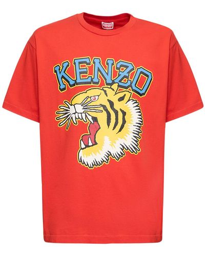 KENZO レッド Paris Varsity Jungle タイガー Tシャツ