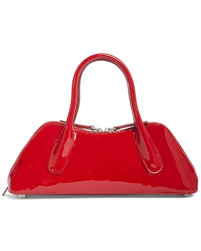Blumarine Mini Handtasche Aus Leder "bugatti" - Rot