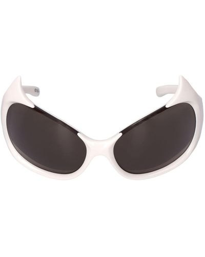 Balenciaga Gafas de sol cateye 0284s de acetato - Marrón
