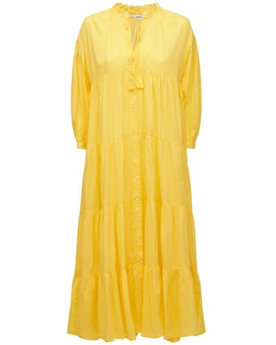 GIMAGUAS Paula Cotton Long Dress - Yellow