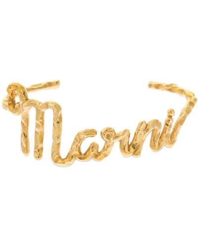 Marni Armband Mit -italic-logo - Mettallic