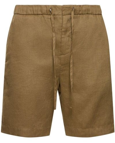 Frescobol Carioca Felipe Linen & Cotton Shorts - Green