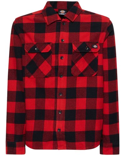 Dickies Sacrato Flannel Shirt - Red