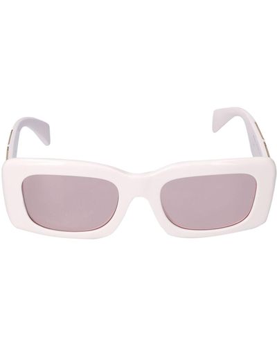 Versace Greek Motif Squared Acetate Sunglasses - Pink