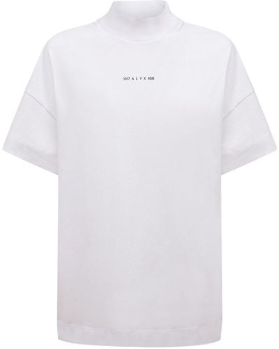 1017 ALYX 9SM T-shirt Aus Regeneriertem Baumwollmischjersey - Weiß