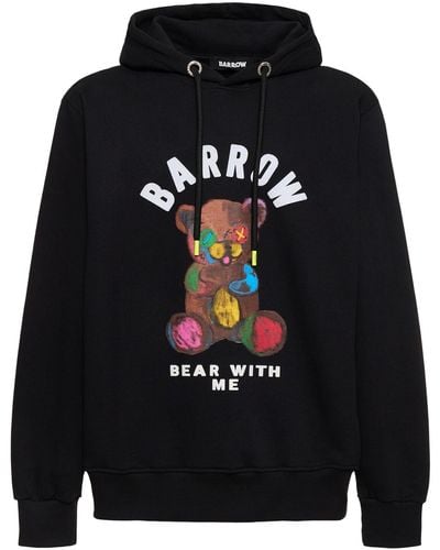 Barrow Bear Printed Hoodie - Black
