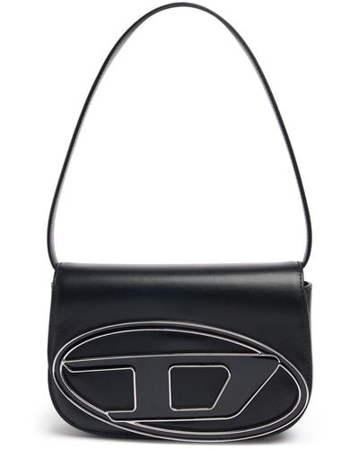 DIESEL Wonder Logo-plaque Leather Shoulder Bag - Black