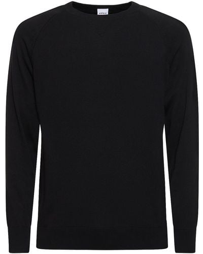 Aspesi Sweater Aus Baumwollstrick - Schwarz