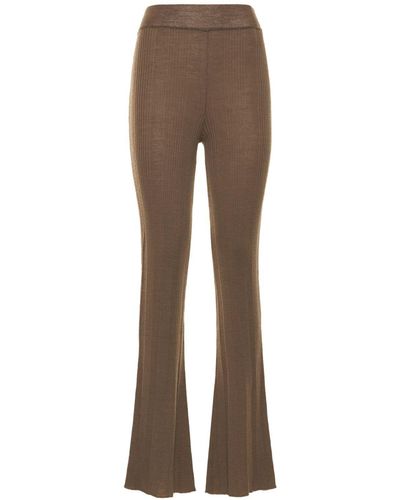 Remain Soleima Knit Trousers - Brown