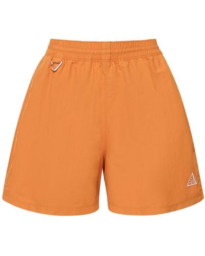 Damen-Kurze Hosen und Shorts von Nike in Orange | Lyst DE