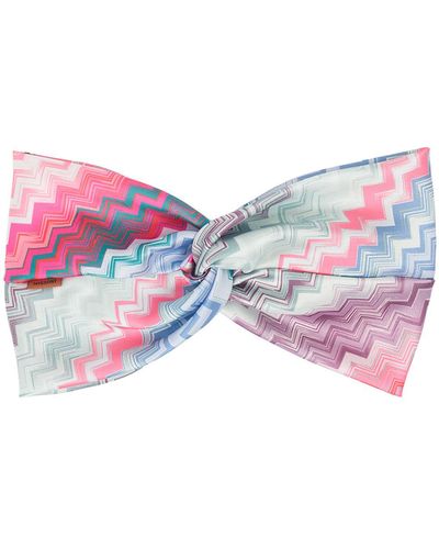 Missoni Knotted Headband - Pink