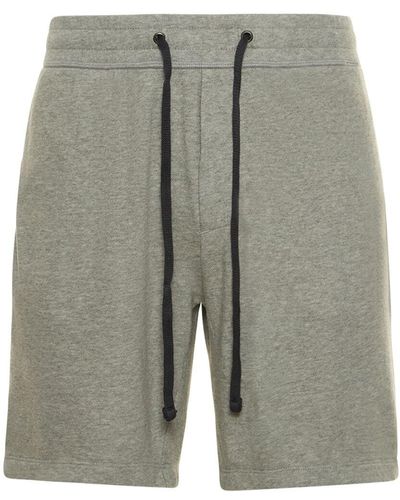 James Perse Lightweight Cotton Jersey Sweat Shorts - Grey