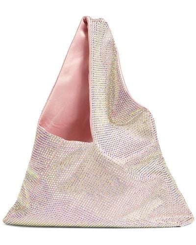 GIUSEPPE DI MORABITO All Over Crystal Shoulder Bag - Pink