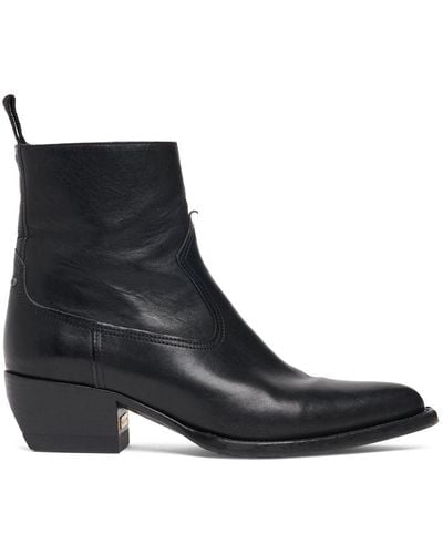 Golden Goose 45Mm Debbie Leather Ankle Boots - Black