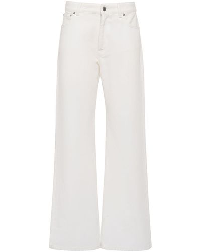 Missoni Jeans anchos de denim de algodón - Blanco