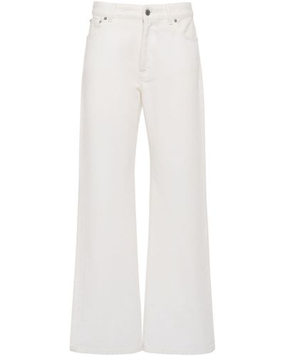 Missoni Cotton Denim Wide Jeans - White