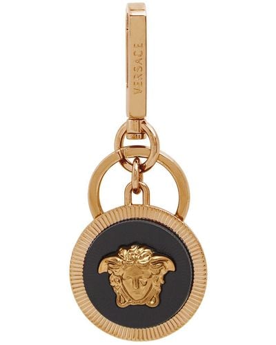 Versace Anneau pour clés en métal avec logo - Métallisé