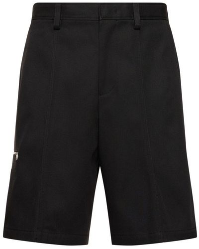 Lanvin Chinoshorts Aus Baumwollmischung - Schwarz