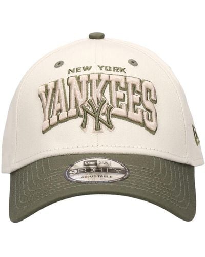 KTZ Ny Yankees White Crown 9forty Cap - Natural