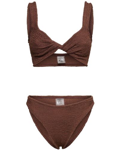 Hunza G Juno Bikini Set - Brown
