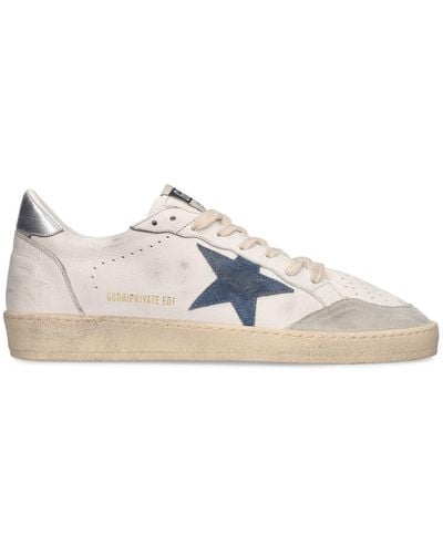 Golden Goose Lvr Exclusive Ball Star Leather Sneakers - White