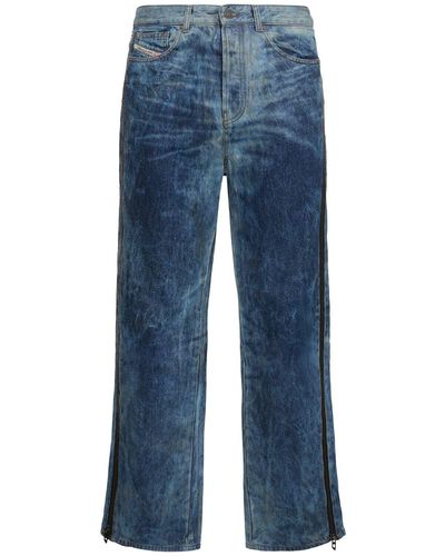 DIESEL D-rise Midwaist Straight Leg Denim Jeans - Blue